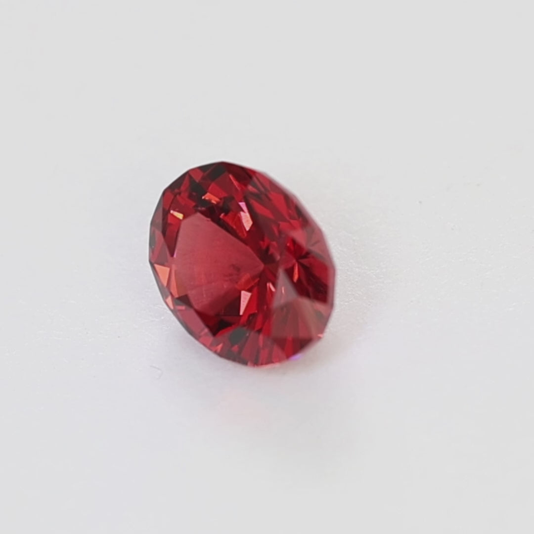 GR0127 2.46ct omni oval red malaya garnet