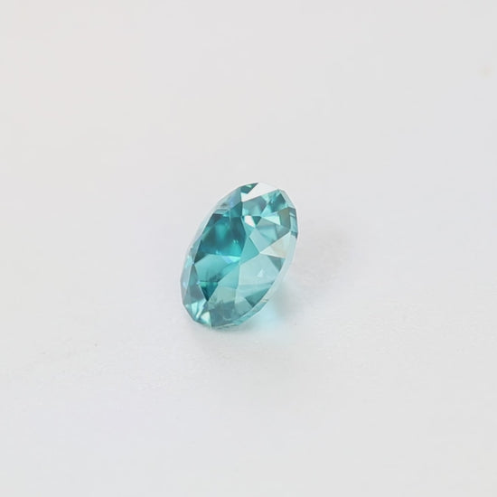 ZR0143 1.56ct antique oval blue zircon