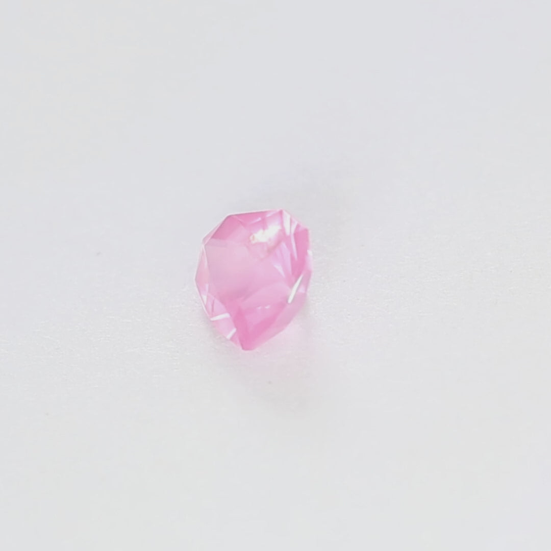 SP0107 0.60ct heart cut pink spinel