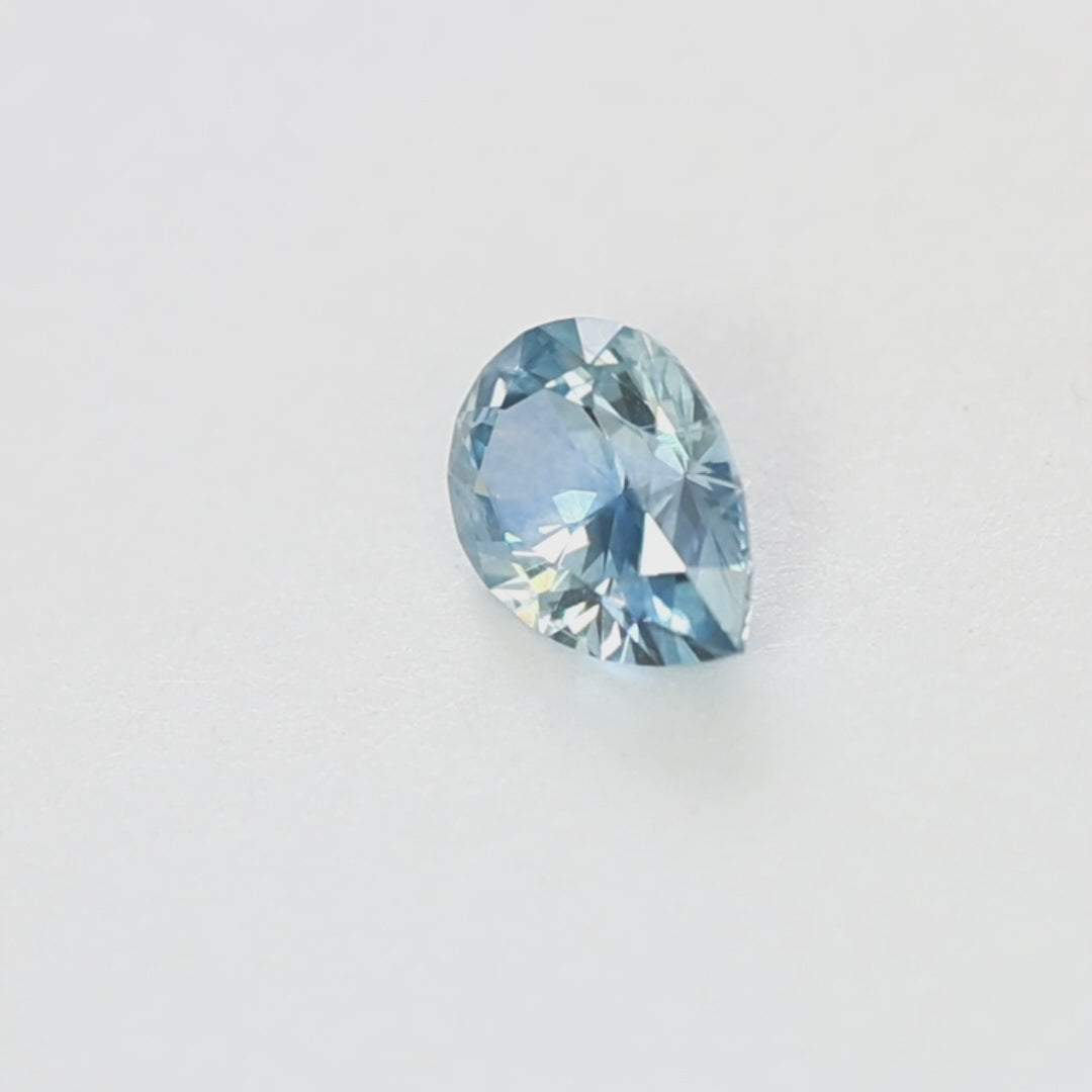 PSH0505 0.89ct light blue pear montana sapphire