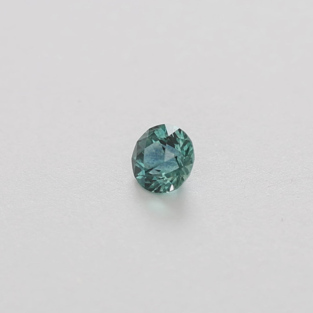 MS0217 1.04ct stormlight round blue montana sapphire