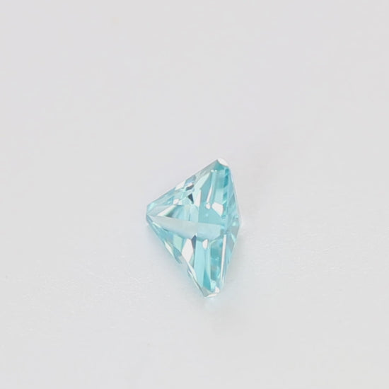 ZR0115 1.24ct trilliant blue zircon