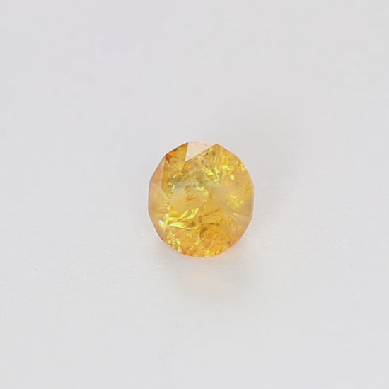 MS0236 1.41ct orange round montana sapphire