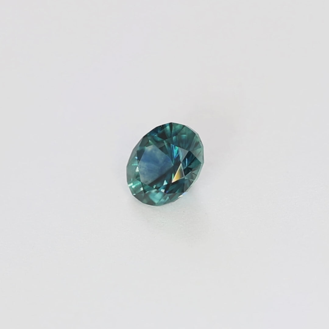 MS0246 1.25ct dark blue-green oval montana sapphire