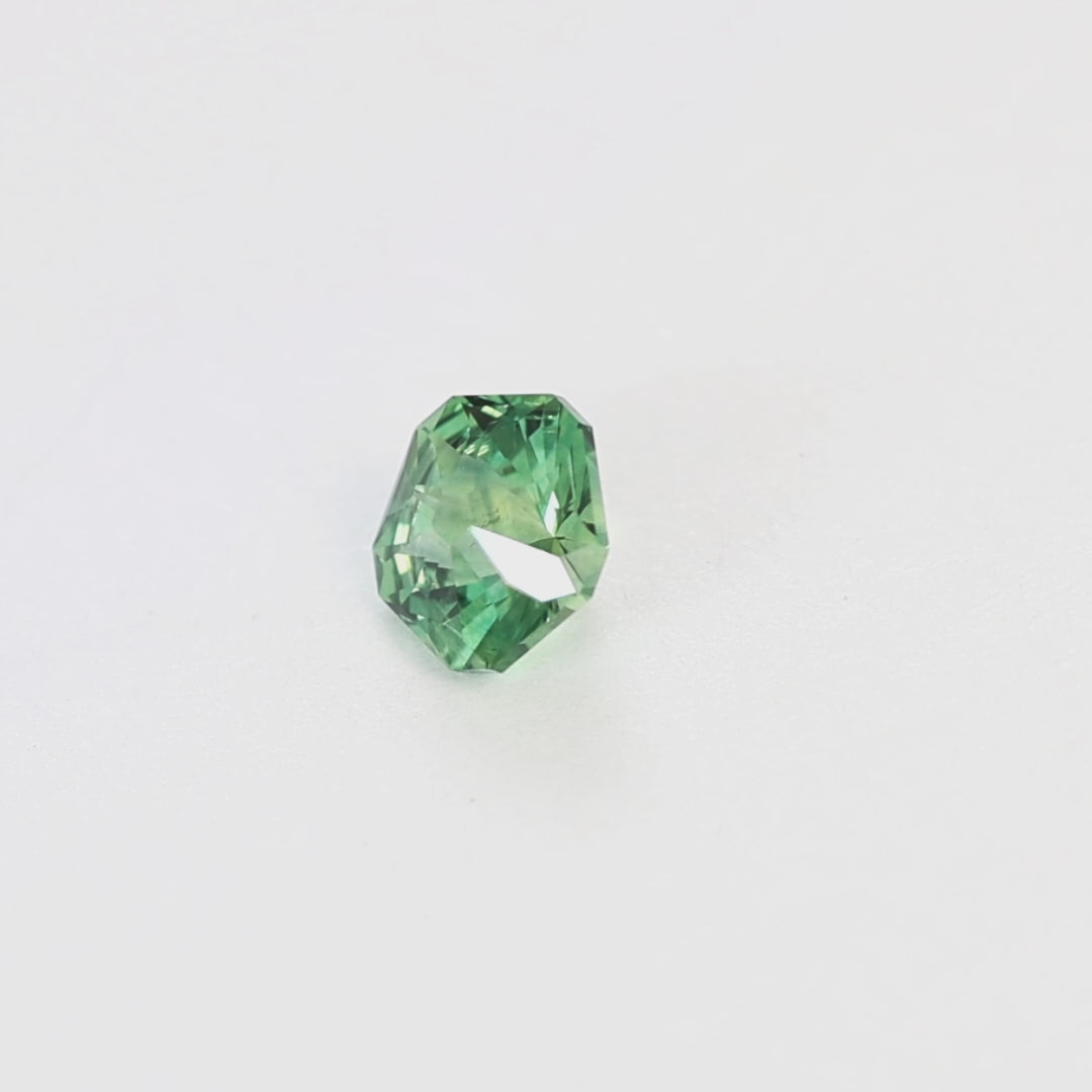 MS0261 1.18ct bi-color green and yellow hanami flower montana sapphire
