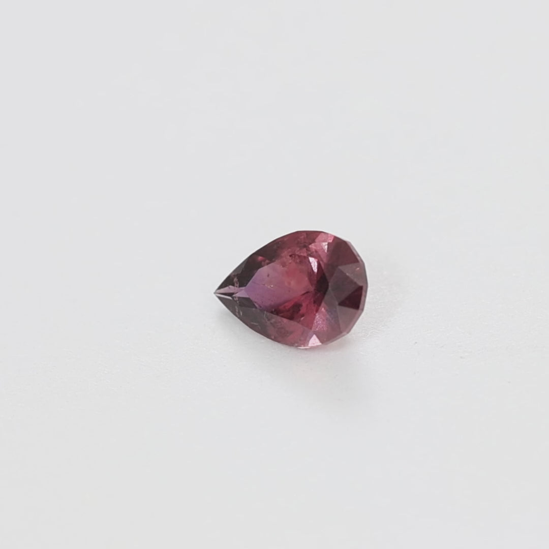 AF0104 1.20ct eden pear purple-red african sapphire