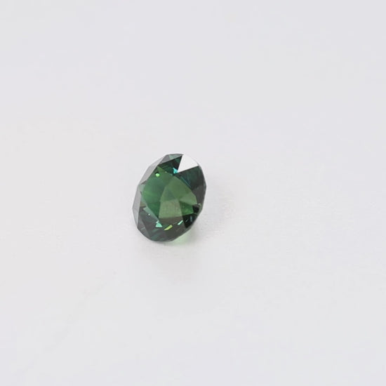 AU0124 1.00ct dark teal stormlight round australian sapphire