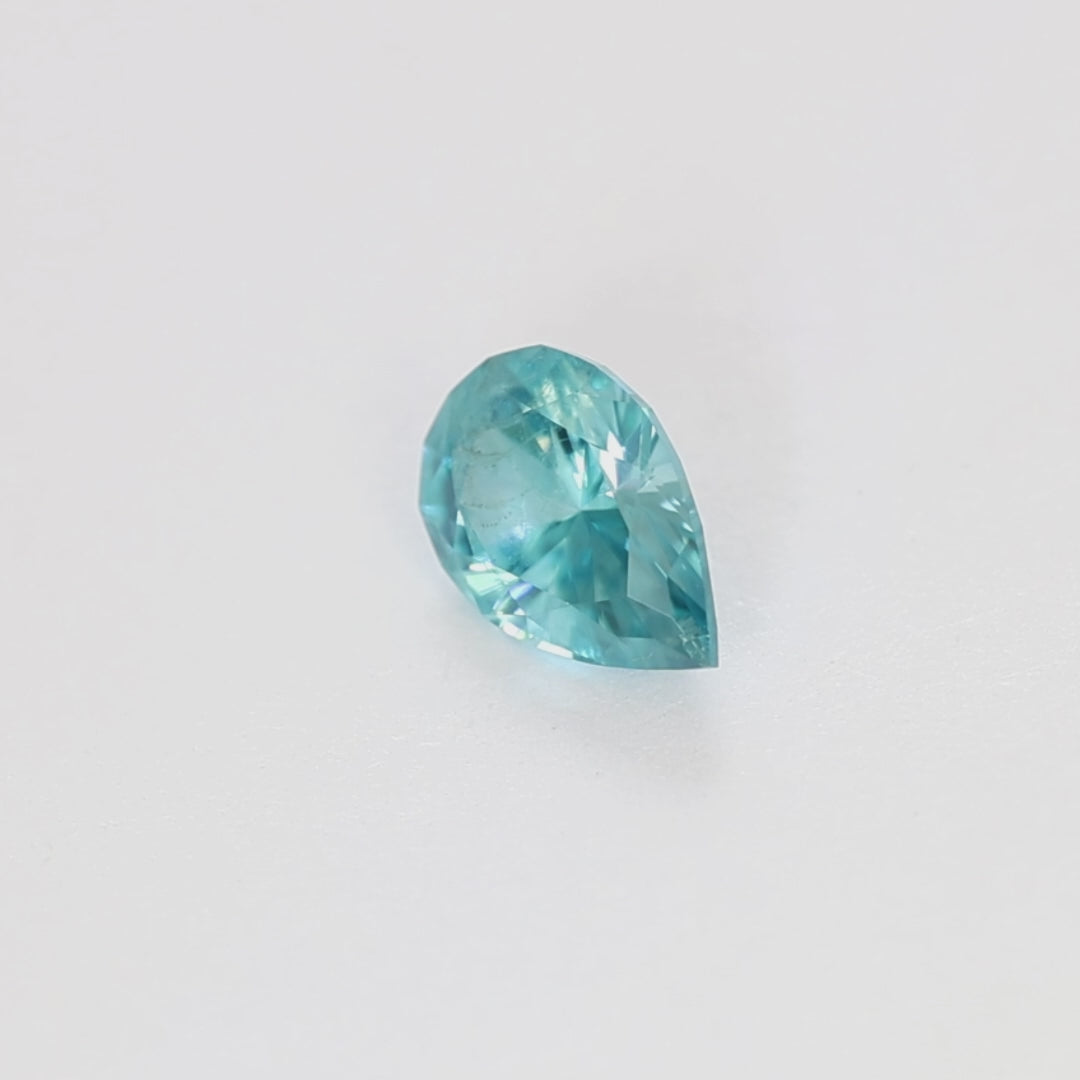 ZR0116 1.82ct eden pear blue zircon