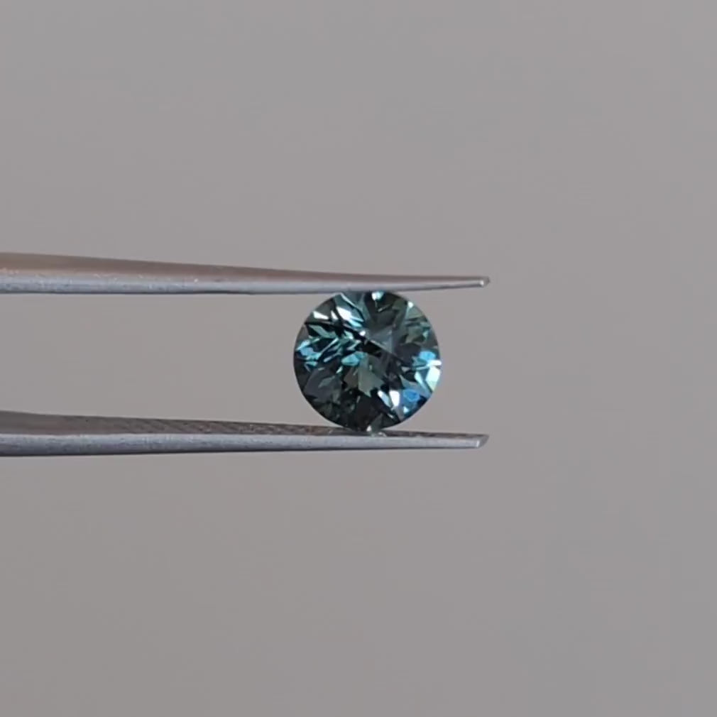 ms0141 blue green montana sapphire round