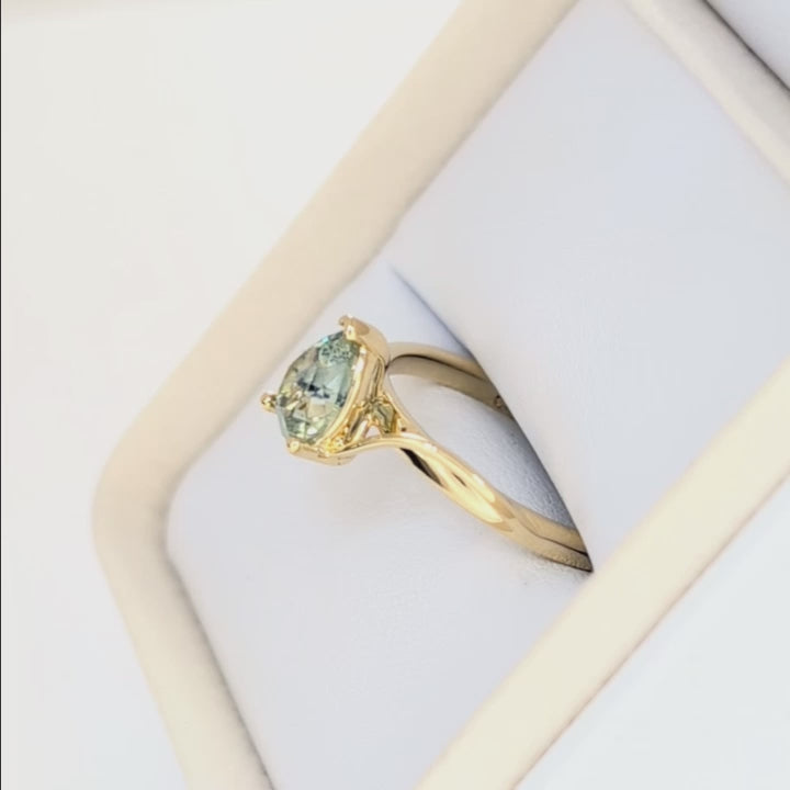 liyana solitaire bypass engagement ring with pear montana sapphire