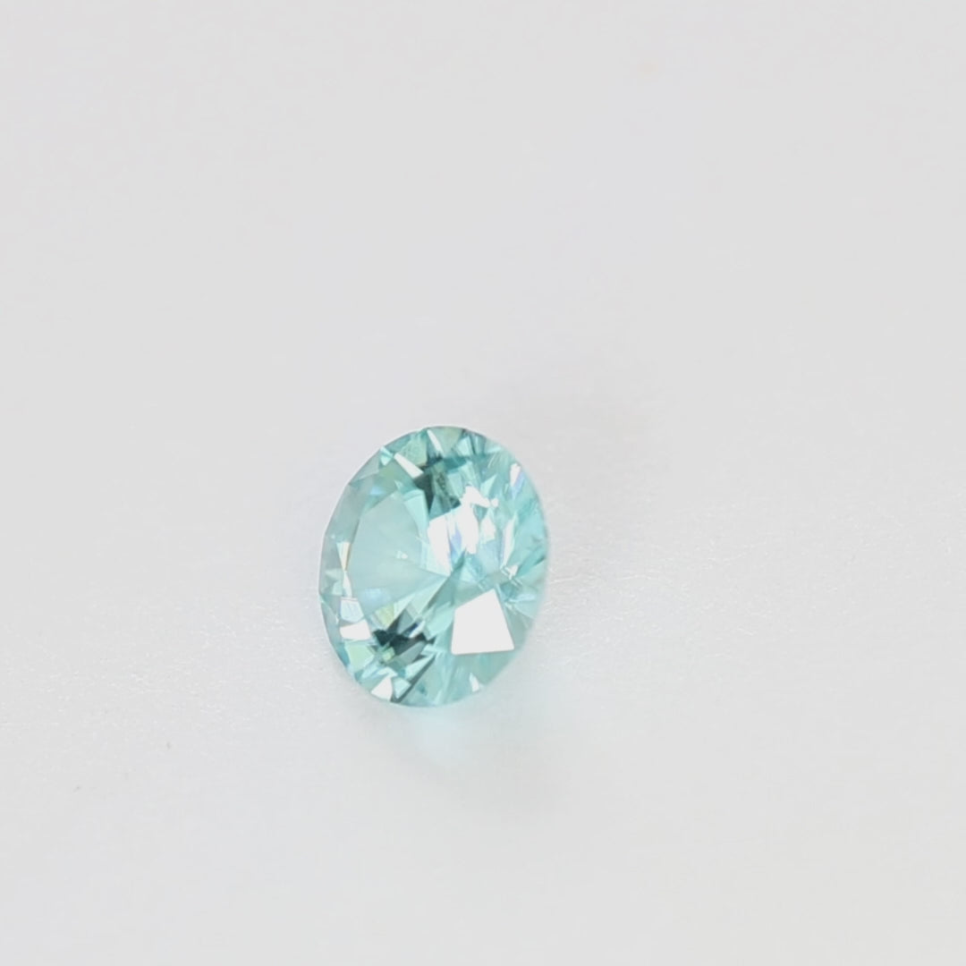 ZR0114 1.42ct round brilliant blue zircon