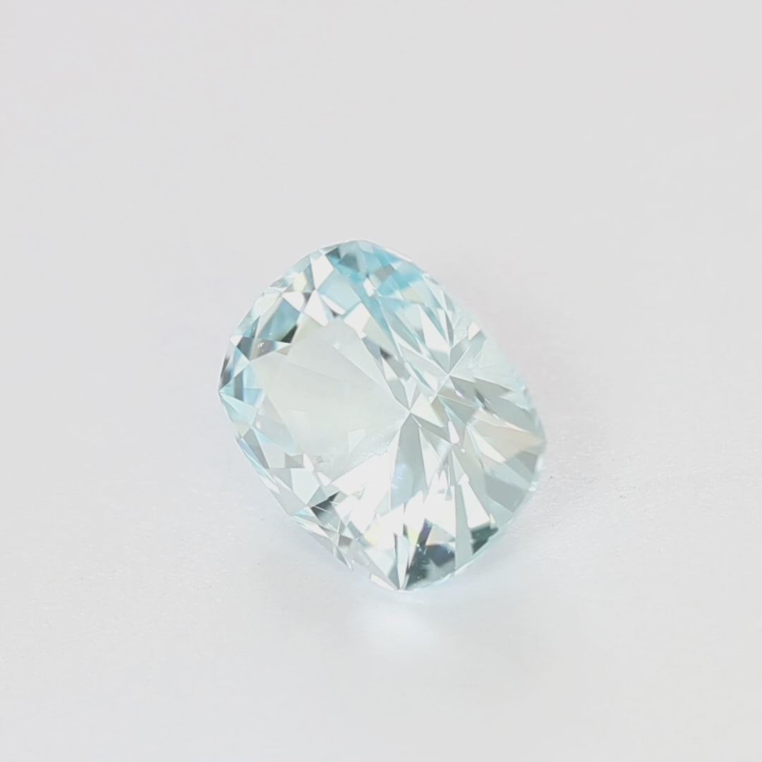 AQ0107 3.58ct supernova elongated cushion aquamarine