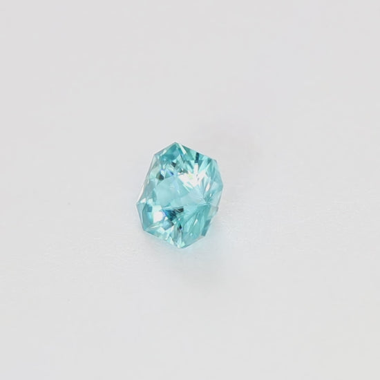 ZR0111 1.25ct void reaver asscher blue zircon