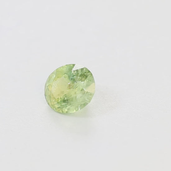 PSH0606 0.97ct yellow-green oval montana sapphire