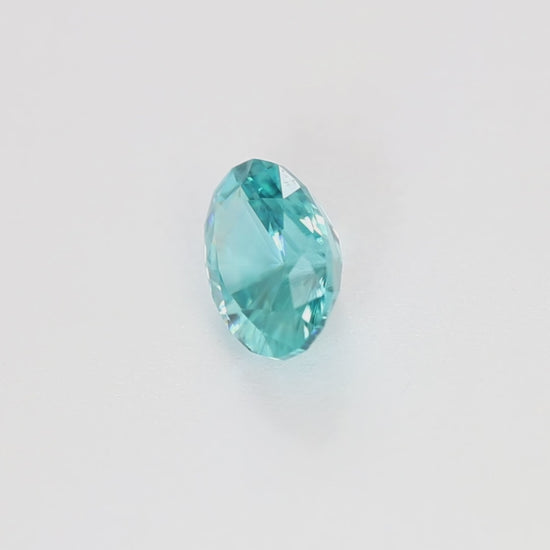 ZR0110 3.23ct omni oval blue zircon