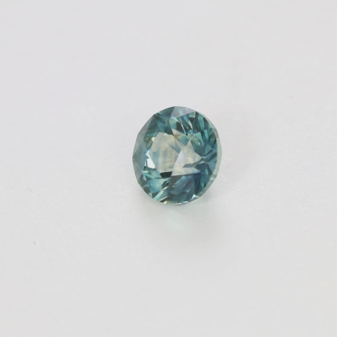MS0162 1.84ct bi-color blue white stormlight round montana sapphire