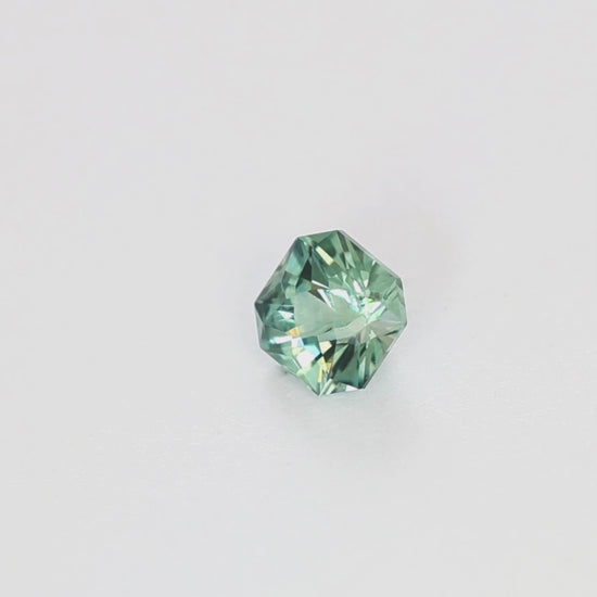 MS0203 1.21ct green void reaver asscher montana sapphire