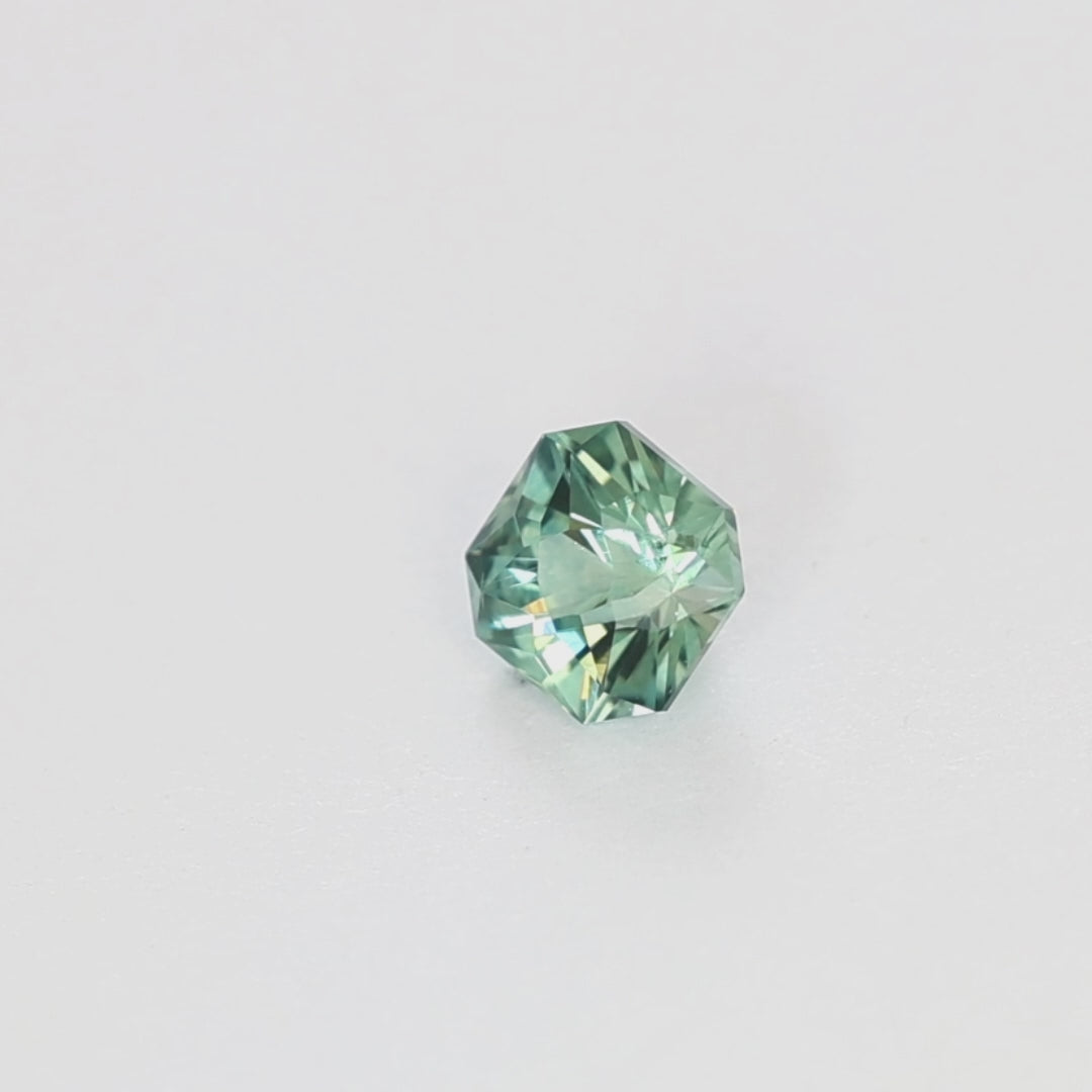 MS0203 1.21ct green void reaver asscher montana sapphire