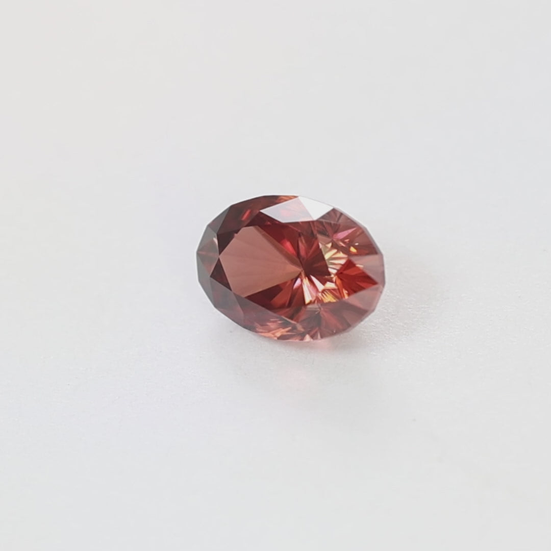 ZR0138 2.28ct omni oval copper zircon