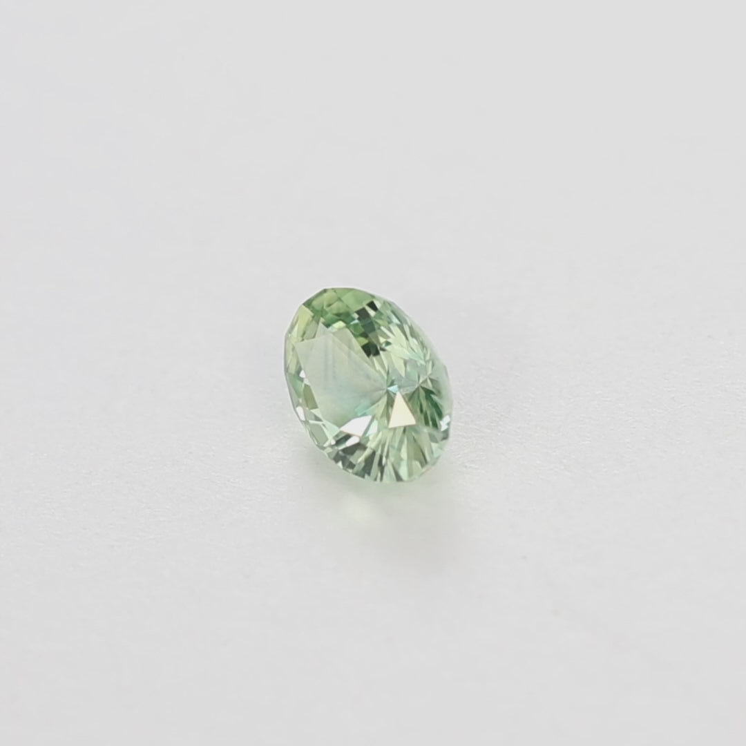 MS0254 1.01ct yellow-green oval montana sapphire