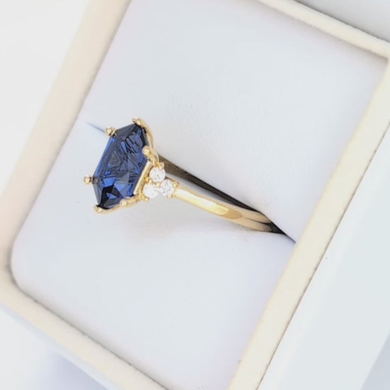 linnea engagement ring with dutch marquise royal blue lab sapphire