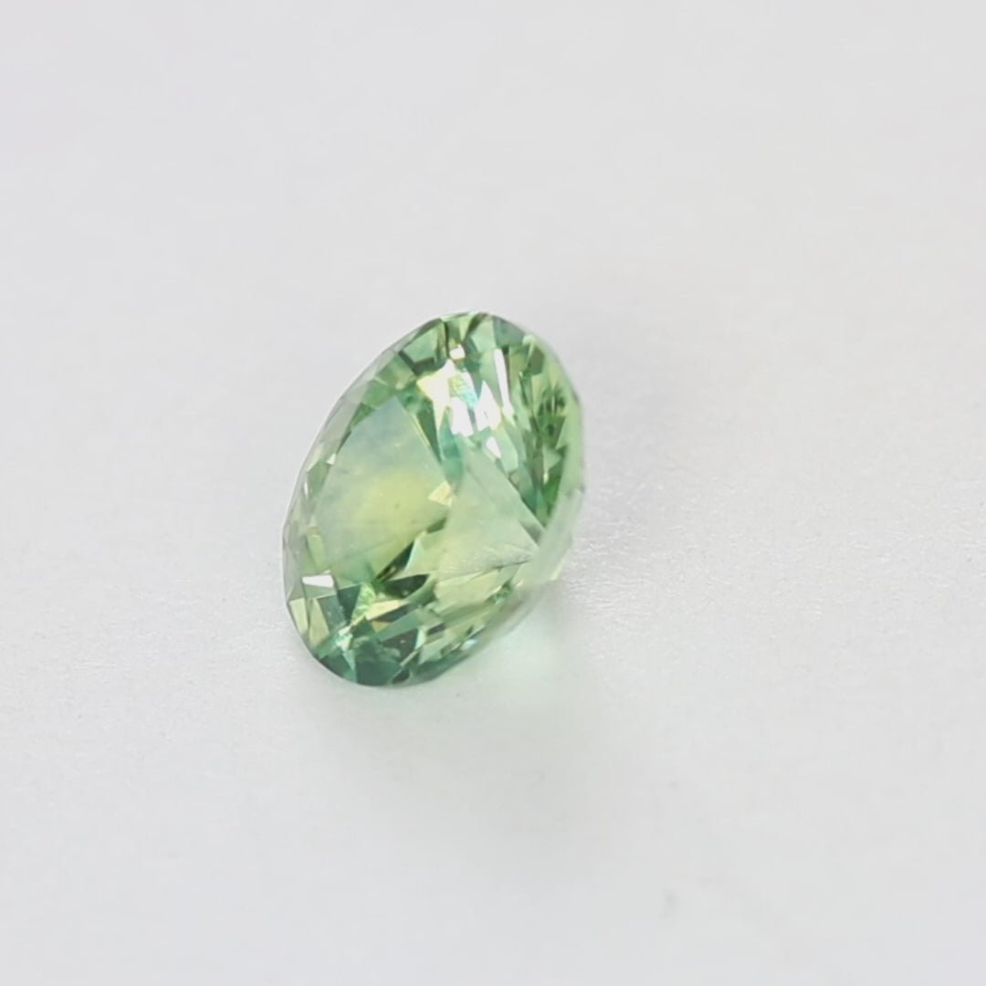 PSH0109 1.63ct green-yellow oval montana sapphire