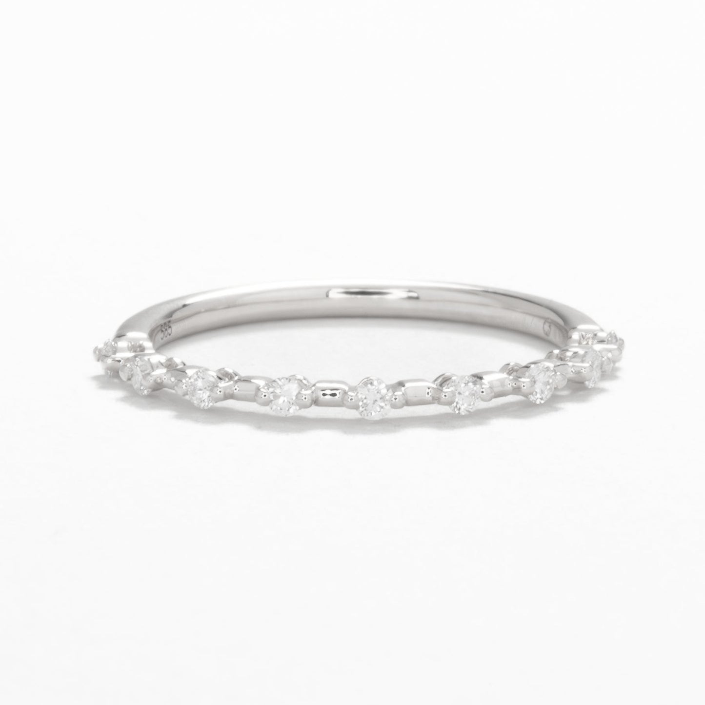 signy bubble band in white gold