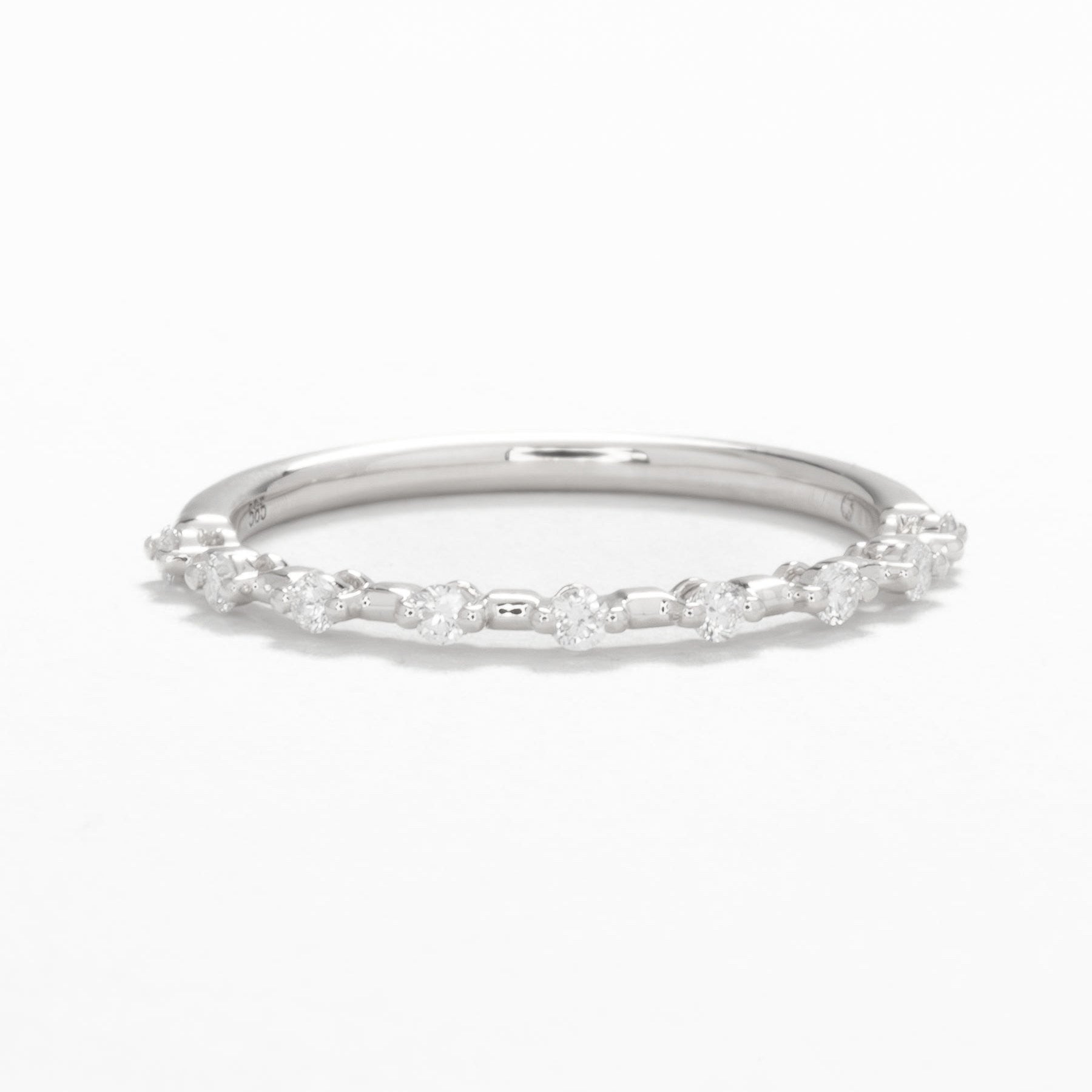 signy bubble band in white gold