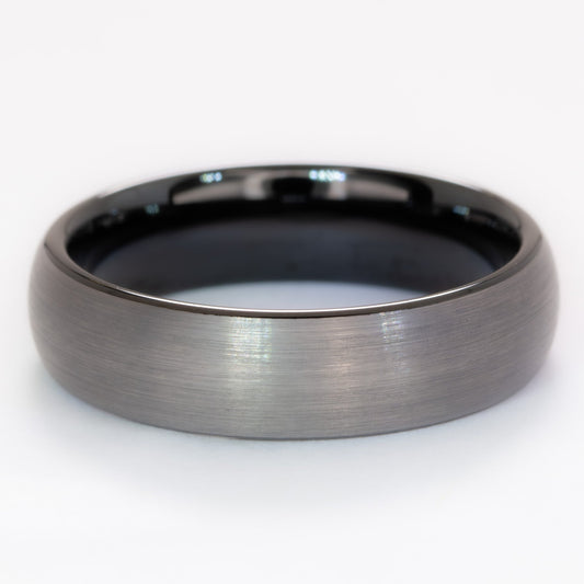 tungsten band with satin finish